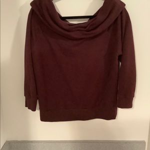Off the shoulder sweatshirt
